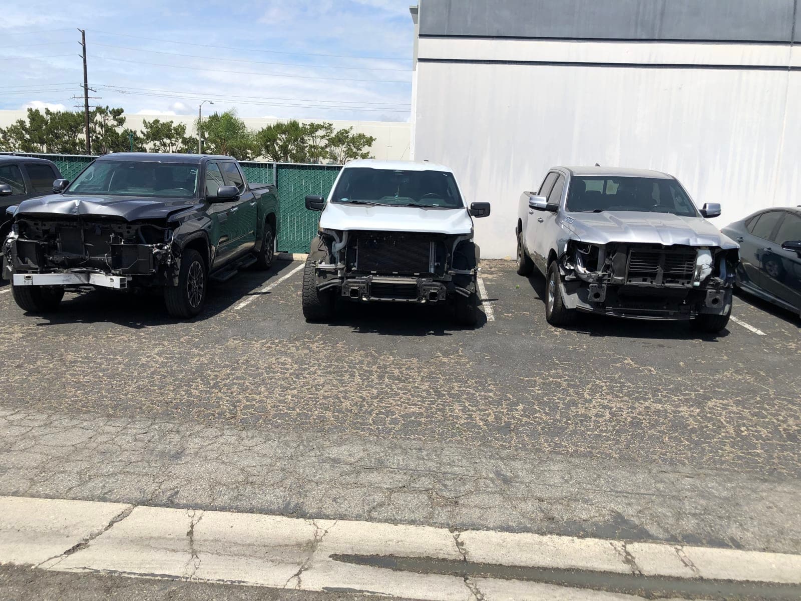 Multiple Trucks in Repair